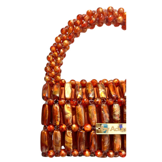 Close up of madagascar xl beaded bag