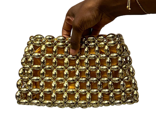 Gold Liquor Clutch
