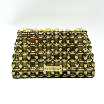 Gold Liquor Clutch