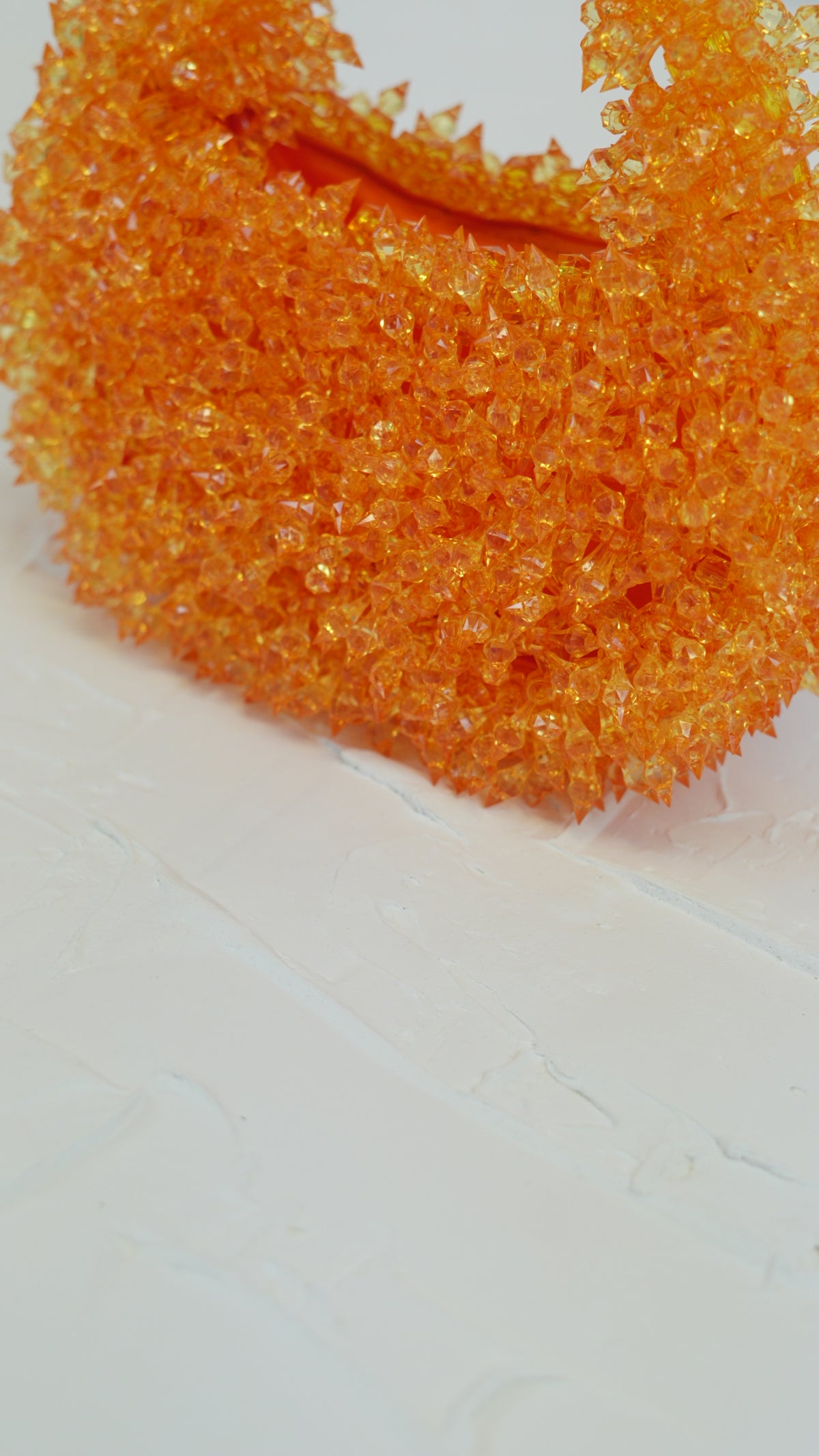 Spiky Orange handmade beaded bag video