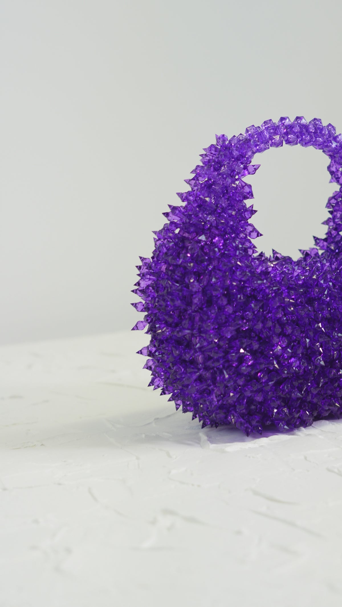 Spiky Purple handmade beaded bag video